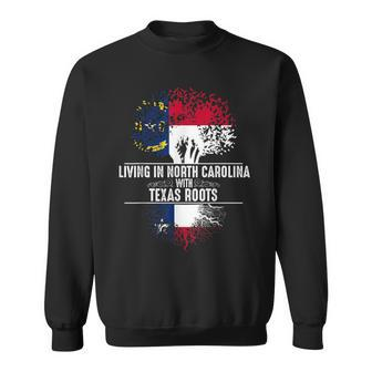 North Carolina Home Texas Roots State Tree Flag Sweatshirt | Mazezy