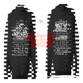 North Pole Correctional Arson Matching Family Christmas Sweatshirt - Thegiftio