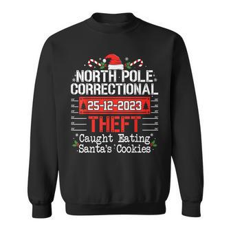 North Pole Correctional Theft Fun Matching Family Christmas Sweatshirt - Seseable