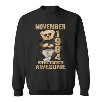 November 1984 39Th Birthday 2023 39 Years Of Being Awesome Sweatshirt - Seseable