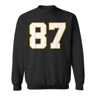 Number 87 Kansas City Fan Football Classic College American Sweatshirt - Thegiftio UK