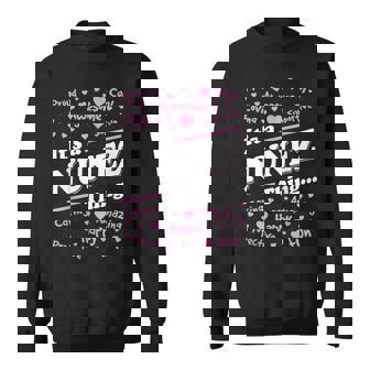 Nunez Surname Last Name Family Its A Nunez Thing Funny Last Name Designs Funny Gifts Sweatshirt | Mazezy