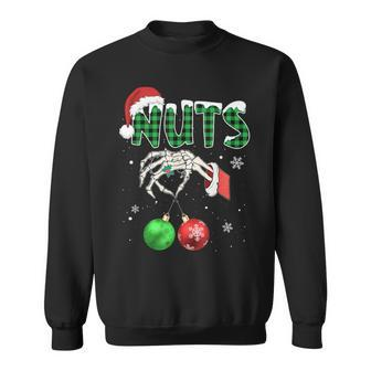 Nuts Chest Christmas Chestnuts Xmas Couple Matching Costume Sweatshirt - Thegiftio UK