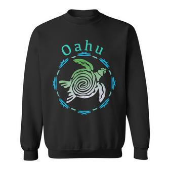 Oahu Vintage Tribal Turtle Sweatshirt - Seseable