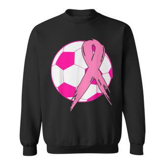 In October We Wear Pink Soccer Breast Cancer Awareness Sweatshirt