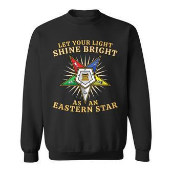 Oes Shine Bright Order Of The Eastern Star Sweatshirt - Seseable