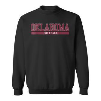 Oklahoma Softball Coach Outfit Softball Player Sweatshirt | Mazezy