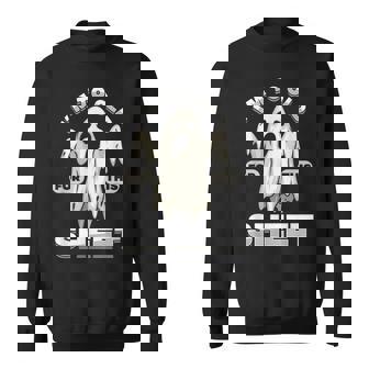 To Old For This Sheet Halloween Spooky Ghost Scary Fear Halloween Sweatshirt | Mazezy
