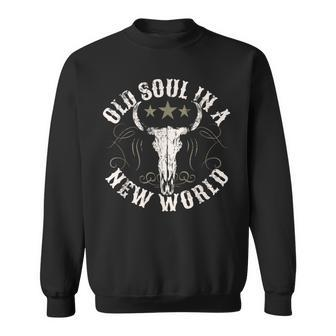 Old Soul In A New World Country Bluegrass Music Guitar Sweatshirt - Seseable