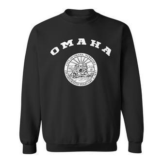 Omaha Coat Of Arms Flag Pride National Gift Souvenir Sweatshirt | Mazezy