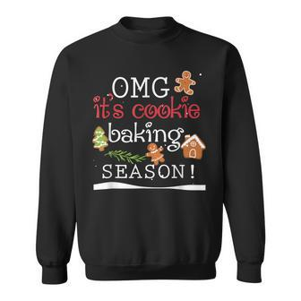 Omg It's Cookie Baking Season Christmas Party Sweatshirt | Mazezy