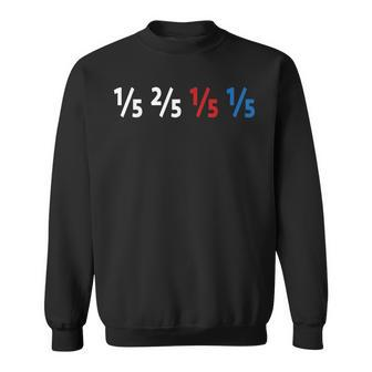 One Fifth Two Fifths Funny Math Algebra Clever Students Gift Sweatshirt | Mazezy