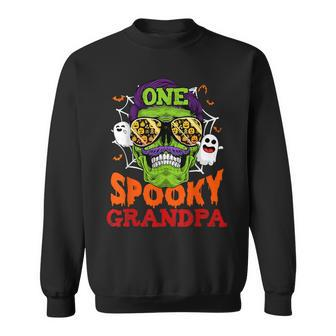 One Spooky Grandpa Halloween Costume Family Sweatshirt | Mazezy