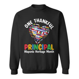 One Thankful Principal Hispanic Heritage Month Countries Sweatshirt - Seseable