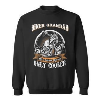 Only Cool Grandad Rides Motorcycles T Rider Gift Sweatshirt | Mazezy