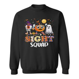 Optometrist Halloween Sight Squad Witch Pumpkin Optician Sweatshirt | Mazezy UK