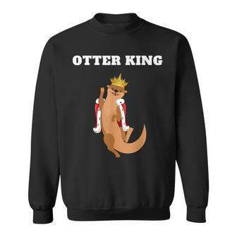 Otter King Otter Boys Otter Sweatshirt | Mazezy