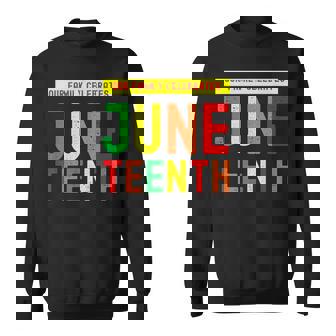 Our Family Celebrates Junenth | Matching Family Sweatshirt | Mazezy