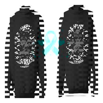 Ovarian Cancer Support Family Ovarian Cancer Awareness Sweatshirt - Seseable