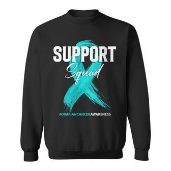 Ovarian Cancer Support Squad Ovarian Cancer Awareness Sweatshirt - Seseable