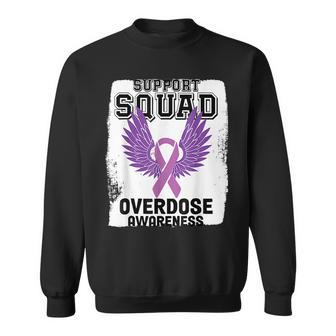 Overdose Awareness August We Wear Purple Overdose Awareness Sweatshirt - Seseable