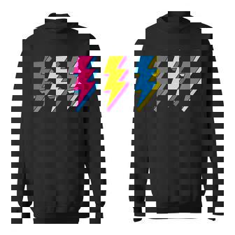 Pan Pansexual Pride Lgbtq Subtle Lgbt Gay Pride Lightning Sweatshirt | Mazezy
