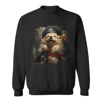 Patriotic American Eskimo Dog Sweatshirt