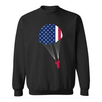 Patriotic Army Airborne Paratrooper Sweatshirt | Mazezy