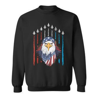 Patriotic Eagle July 4Th Of July Fourth July American Flag  Sweatshirt