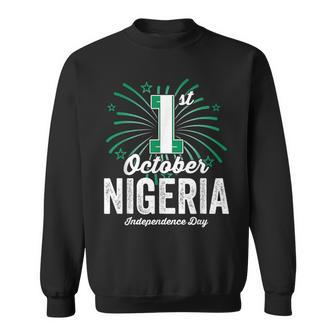 Patriotic Nigeria Independence Day Vintage Nigerian Flag Sweatshirt - Thegiftio UK
