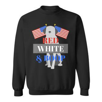 Patriotic Pup Usa Pride Red White & Boop Sweatshirt | Mazezy