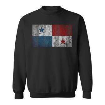 Patriotic Retro Flag Of Panama Distressed Sweatshirt | Mazezy CA