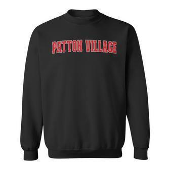 Patton Village California Souvenir Trip College Style Red Sweatshirt | Mazezy