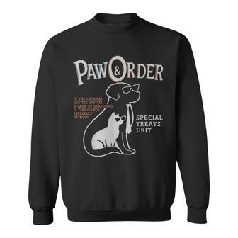Paw And Order Special Feline Unit Pets Training Dog Cat Sweatshirt - Seseable