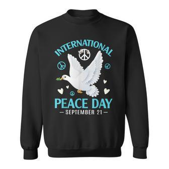 Peace Bird Celebrate International Day Of Peace September 21 Sweatshirt - Seseable