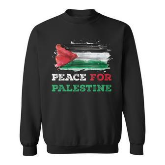 Peace For Palestine Palestine Flag Sweatshirt - Monsterry DE