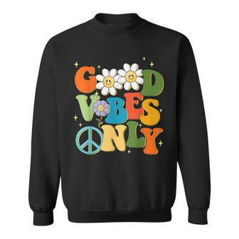 Peace Sign Love 60S 70S Tie Dye Hippie Costume Sweatshirt - Monsterry UK
