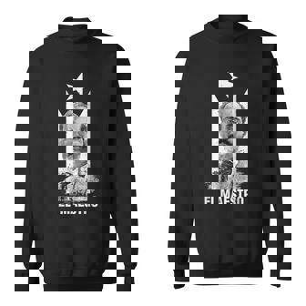 Pedro Albizu Campos Black Puerto Rico Flag El Maestro Sweatshirt | Mazezy