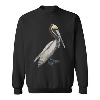 Pelican Vintage Bird Graphic Brown Pelican Sweatshirt | Mazezy CA
