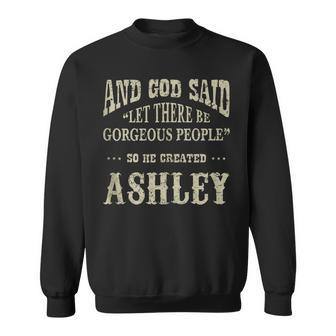 Personalized Birthday Wear Idea For Person Named Ashley Sweatshirt | Mazezy