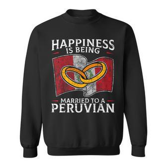 Peruvian Wedding Republic Of Peru Married Heritage Sweatshirt | Mazezy