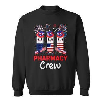 Pharmacy Crew 4Th Of July Cute Pills American Patriotic Sweatshirt | Mazezy