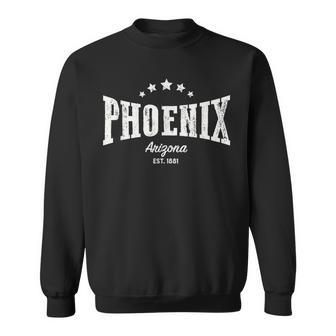 Phoenix Az Distressed Retro Vintage Home City Pride Sweatshirt | Mazezy