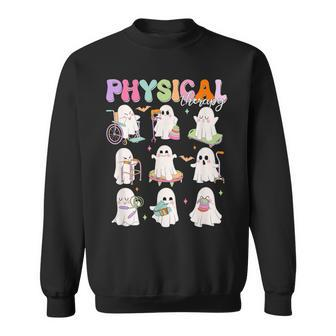 Physical Therapy Halloween Boo Ghost Spooky Season Sweatshirt | Mazezy