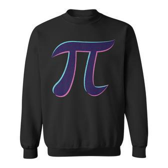 Pi Day Retro Vaporwave 80S 90S Style Funny Math Lover Gift Pi Day Funny Gifts Sweatshirt | Mazezy