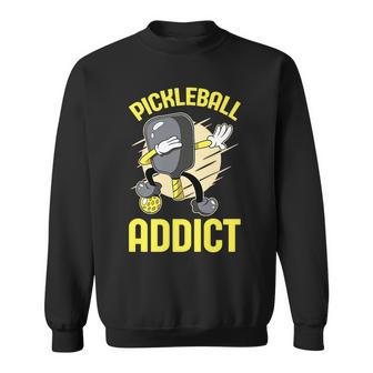 Pickleball Addict Cool Pickleball Player Sweatshirt | Mazezy
