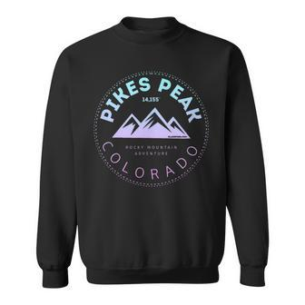 Pikes Peak Colorado - Rocky Mountain Retro Sweatshirt - Monsterry DE