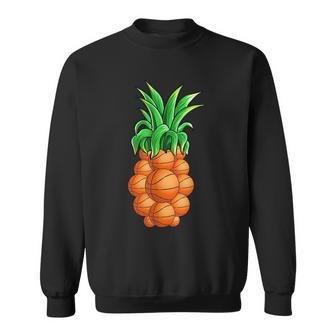 Pineapple Basketball Hawaiian Aloha Beach Gift Hawaii Sweatshirt | Mazezy