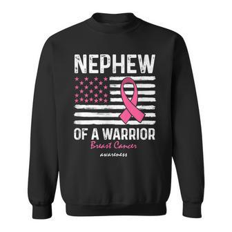 Pink Breast Cancer Nephew Of A Warrior Survivor Support Sweatshirt - Seseable