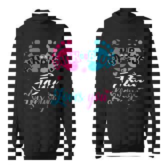 Pink Or Blue Tata Loves You Grandpa Sweatshirt | Mazezy